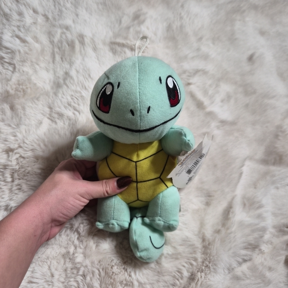 Pokemon Squirtle Plush Character Stuffed Animal 2016 Toy Collectible New NWT ✨️